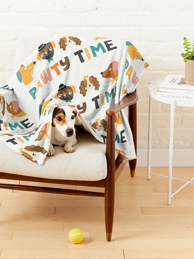Alternate view of Dog Pawty Time Pet Blanket
