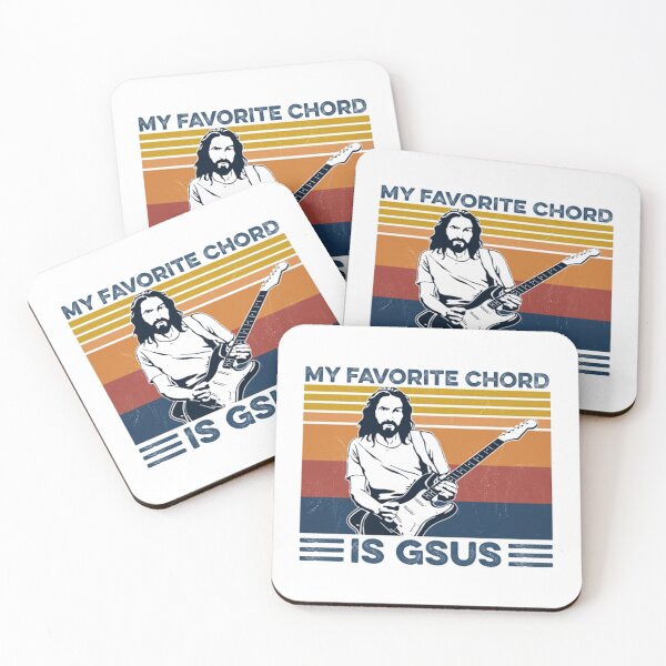 Item preview, My Favorite Chord Is Gsus Jesus Playing Guitar Vintage designed and sold by BufFord71.