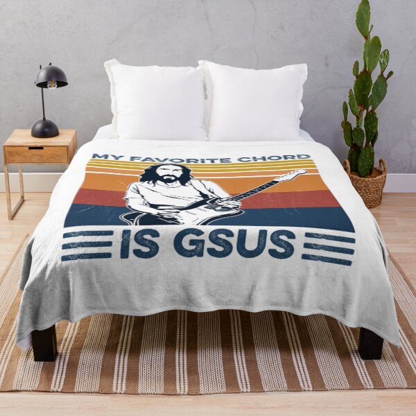 Item preview, My Favorite Chord Is Gsus Jesus Playing Guitar Vintage designed and sold by BufFord71.