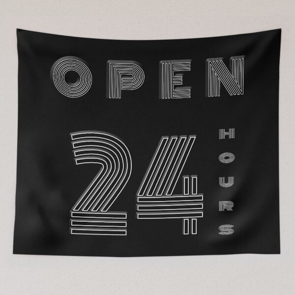 Item preview, Open 24 hours, sales, bistro, business designed and sold by ekniLBerlin.