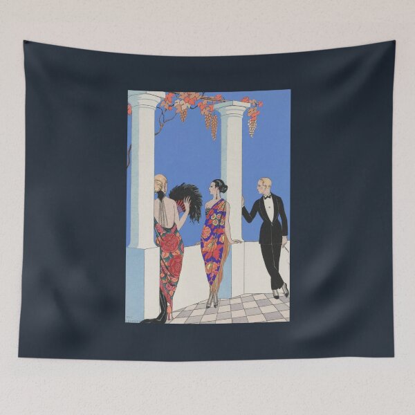 Item preview, Le gout des chales France XXe sicle 1923 fashion illustration designed and sold by neko-ojimeow.