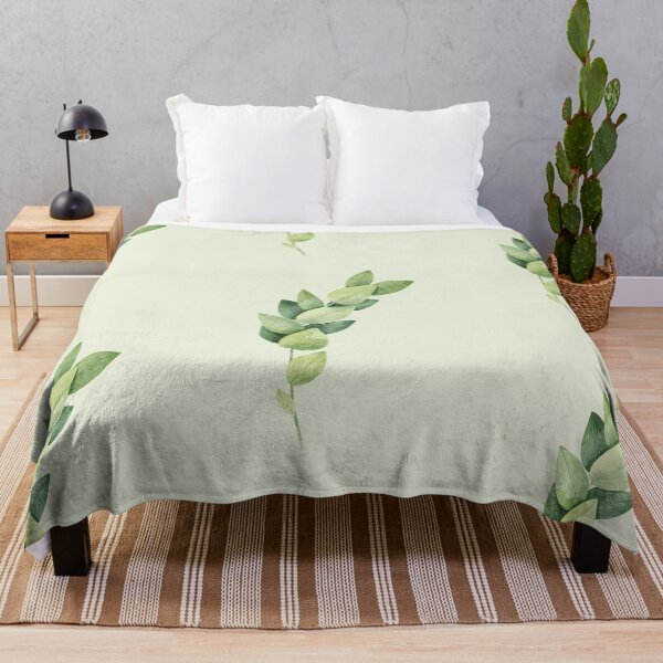Item preview, Green eucalyptus branch botanical illustration designed and sold by helga-wigandt.