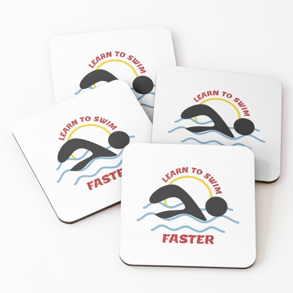 Item preview, Learn to Swim Faster  Cool Swimmers designed and sold by neko-ojimeow.