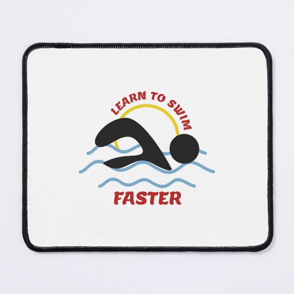 Item preview, Learn to Swim Faster  Cool Swimmers designed and sold by neko-ojimeow.