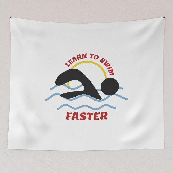 Item preview, Learn to Swim Faster  Cool Swimmers designed and sold by neko-ojimeow.