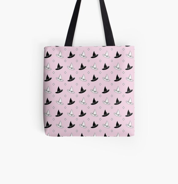 Feminine Witch Hats All Over Print Tote Bag