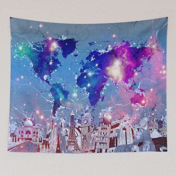 Item preview, world map designed and sold by BekimART.
