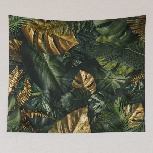 Item preview, Glistening Green and Gold Leaves designed and sold by pocketgraphic.