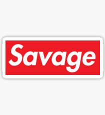 Supreme savage line Sticker