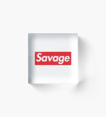 Supreme savage line Acrylic Block