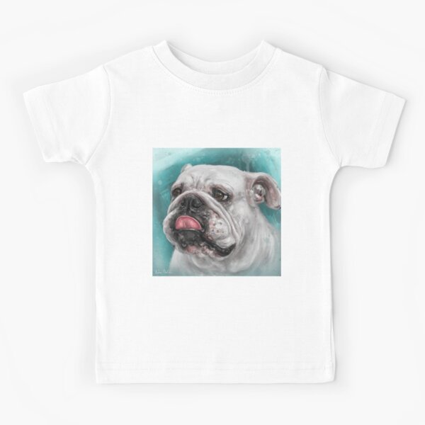 【THE MUSEUM VISITOR】BULLDOG T-SHIRTS (WHITE) WONTONBADASSBULLDOGCLUBshirtfr