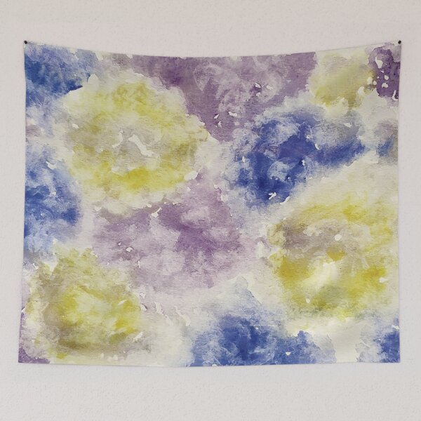 Item preview, watercolor hand painted abstract flowers designed and sold by quinnstyle.