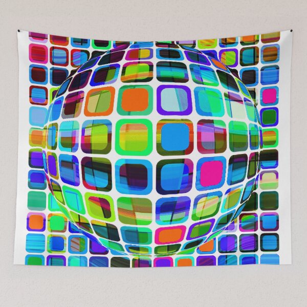 Item preview, Disco bowl Vibrant seamless fabric design designed and sold by Bruno Beach.
