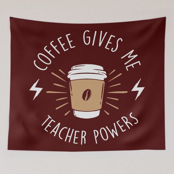 Item preview, Coffee gives me teacher powers_coffee for teachers gift ,funny gift idea designed and sold by Coffee-prince.