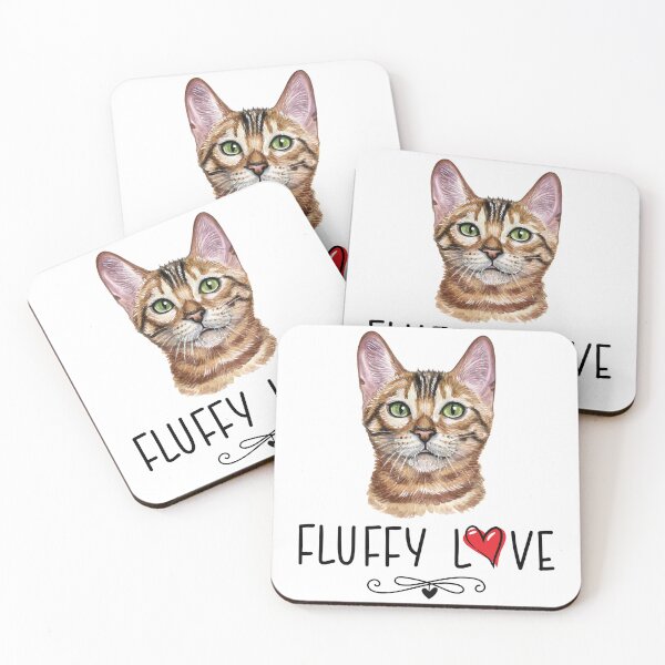 Item preview, Cat Fluffy Love Kitty Meow Portrait  designed and sold by Blok45.