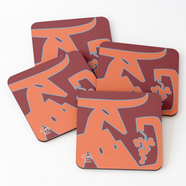 Vinotaur_03 Coasters (Set of 4)