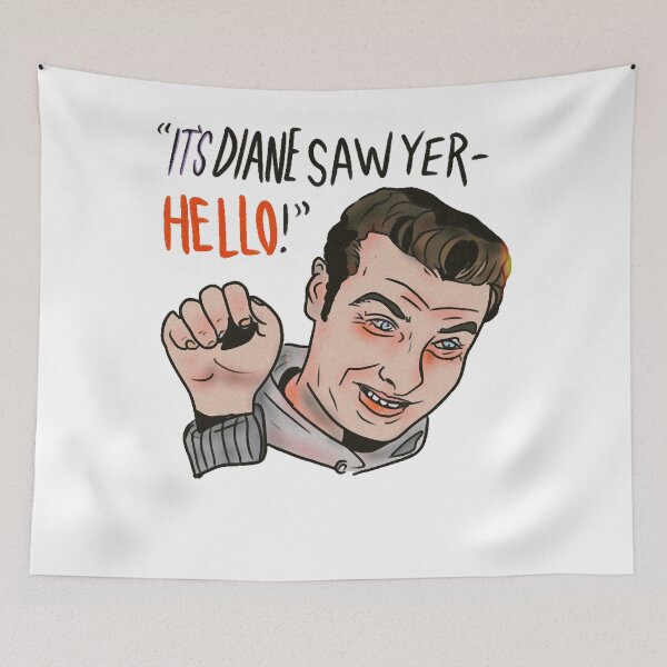 Item preview, “It’s Diane Sawyer, Hello!” Painting Gifts designed and sold by Cardoso858.