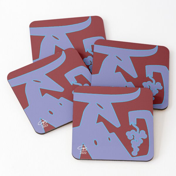 Vinotaur_02 Coasters (Set of 4)