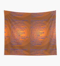 A favorite RUMI poem Wall Tapestry
