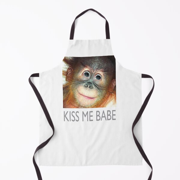 Item preview, orangutan KISS ME BABE designed and sold by Trish Hart.