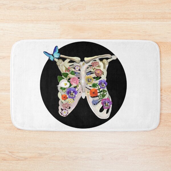 Item preview, Ribcage with flowers and a butterfly designed and sold by livvysophie.