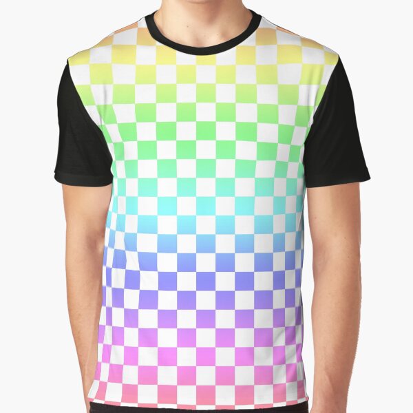 rainbow checkerboard shirt