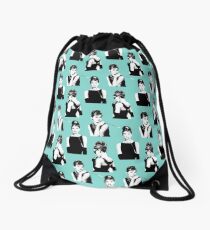 Tiffany print, Tiffany Kunst, Audrey Hepburn, Tiffany blau, Modedruck, skandinavische Kunst, moderne Kunst, Wandkunst, Print, minimalistisch, Modern Rucksackbeutel