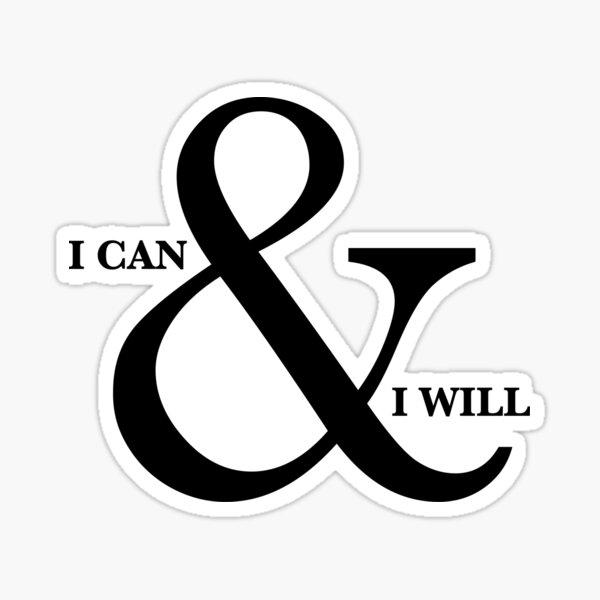 Item preview, I can and I will designed and sold by kareanddesign.