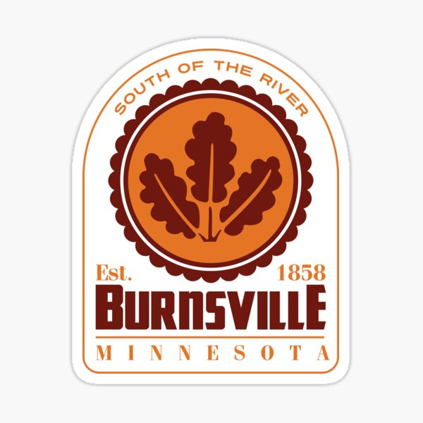 Item preview, Burnsville, Minnesota, USA. Lettering. Brown and orange color designed and sold by Dmitry Sytnikov.
