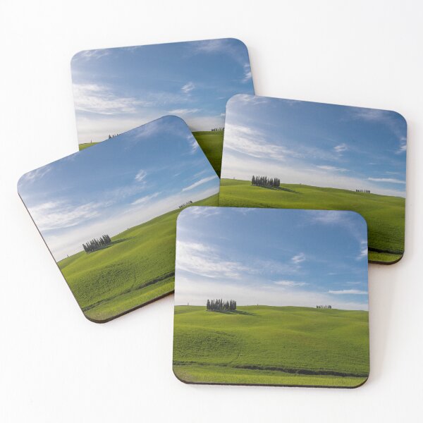 Item preview, Green field with trees in Val D Orcia designed and sold by pietrofoto.