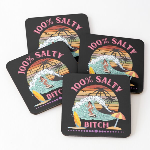 Item preview, 100 percent Salty Bitch. Beach surf design for women by dsrdirect designed and sold by dsrdirect.