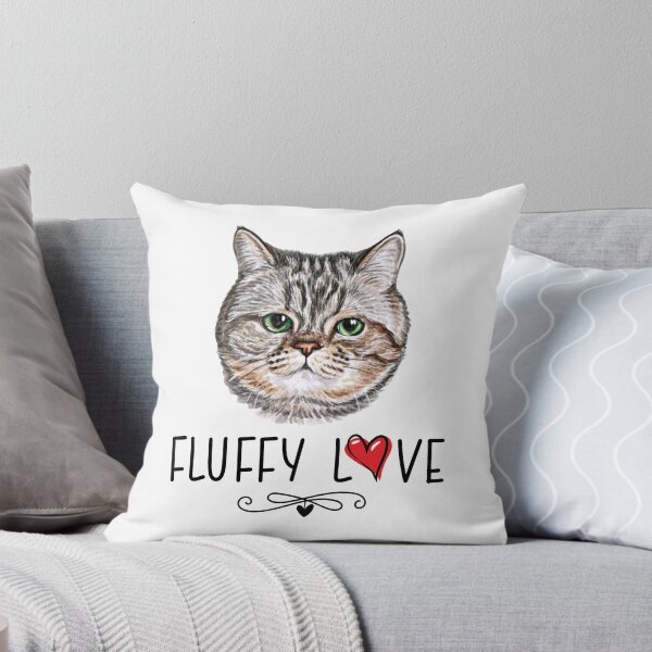 Item preview, Cat Fluffy Love Kitty Meow Portrait  designed and sold by Blok45.