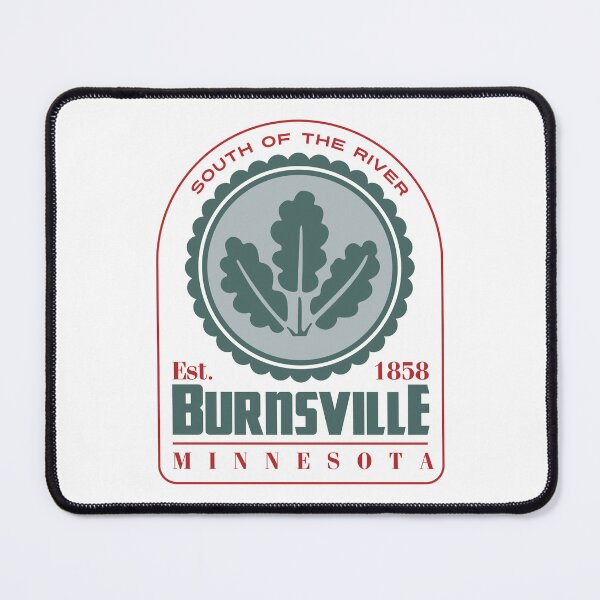 Item preview, Burnsville, Minnesota, USA. Lettering. Gray and red color designed and sold by Dmitry Sytnikov.