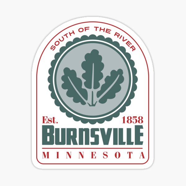 Item preview, Burnsville, Minnesota, USA. Lettering. Gray and red color designed and sold by Dmitry Sytnikov.