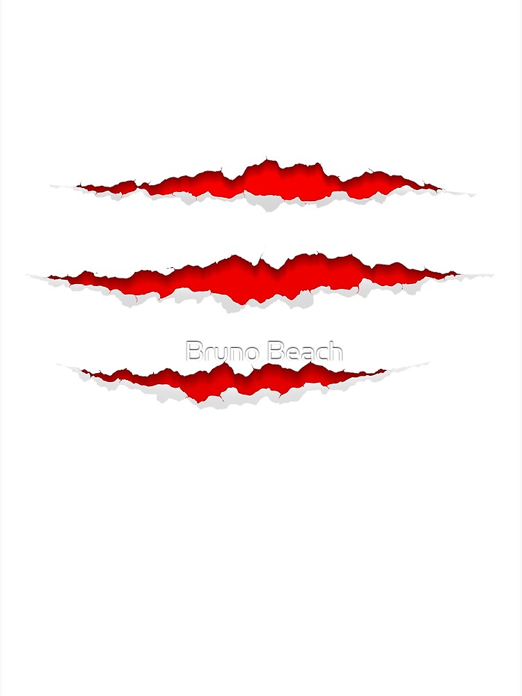 Premium Vector  Scratched claw blood wound isolated