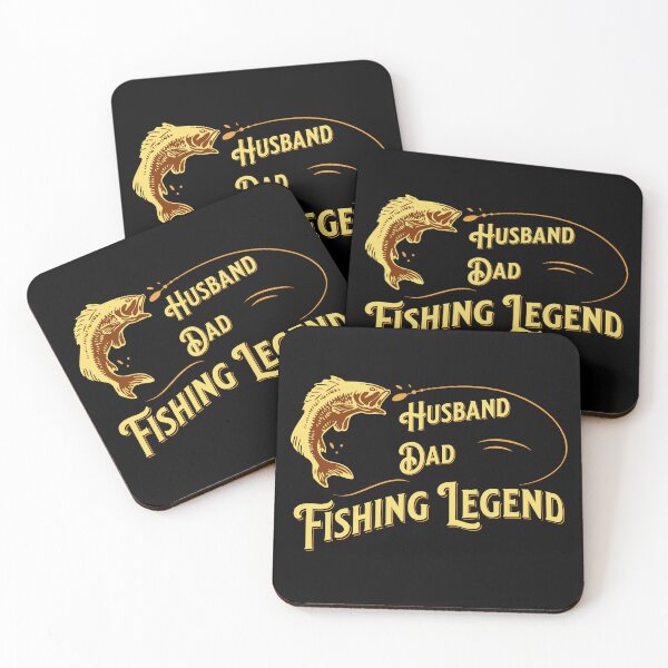 Item preview, Husband Dad Fishing Legend Ivory Brown Retro Vintage Fishing Lover designed and sold by Coffee Partee.