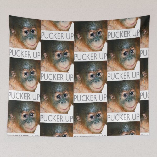 Item preview, orangutan  Pucker up designed and sold by Trish Hart.