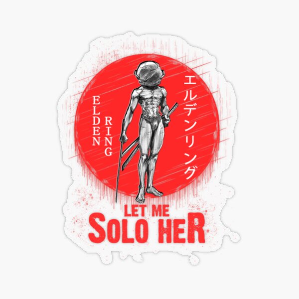 Let me solo her  Sticker for Sale by collinsdrawings