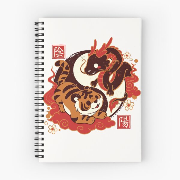 Artikelvorschau, Yin und Yang Tiger und Drache entworfen und verkauft von NemiMakeit.