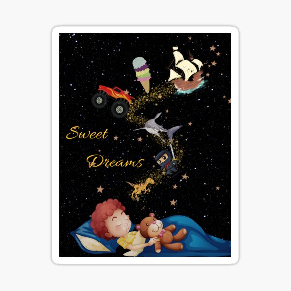 Item preview, Sweet Dreams - Boy Sleeping Imagination designed and sold by Evolved-LovinIt.