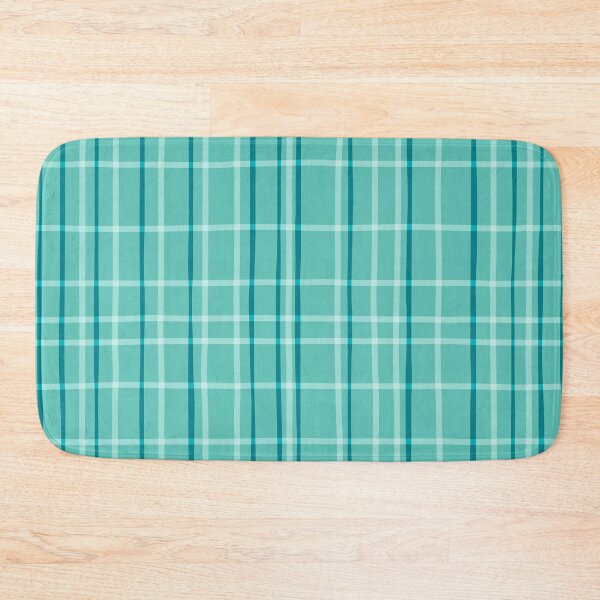 Artikelvorschau, Bio-Karo in Mint + Teal entworfen und verkauft von PaisleyMcNoodle.