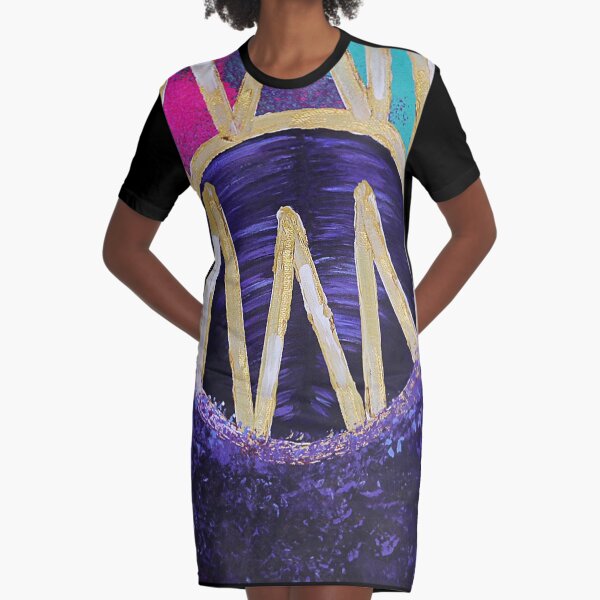 GRAFFITI QUEEN Graphic T-Shirt Dress