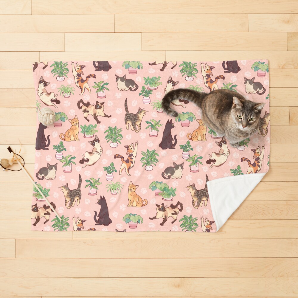 Cozy michis in pink Pet Blanket