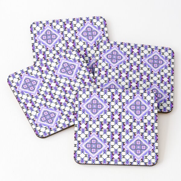 Item preview, The Magenta Fabric Square in Modern Seamless Pattern  designed and sold by MyMemoriesArts.