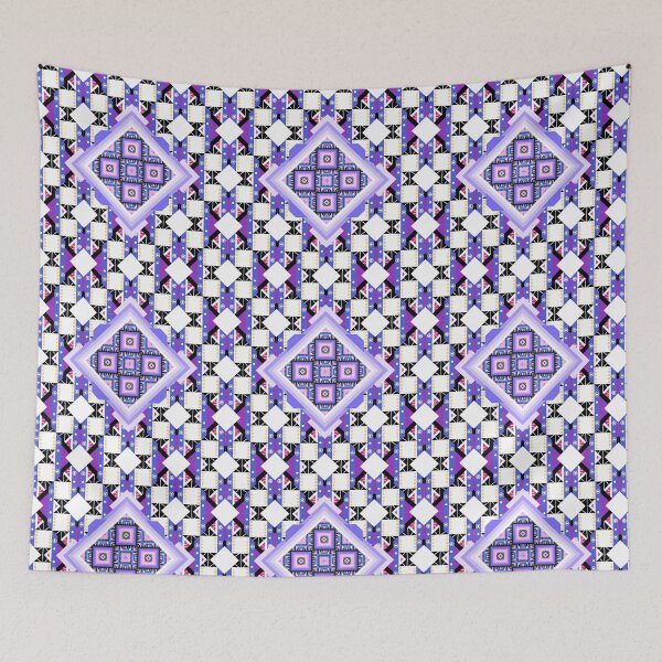 Item preview, The Magenta Fabric Square in Modern Seamless Pattern  designed and sold by MyMemoriesArts.