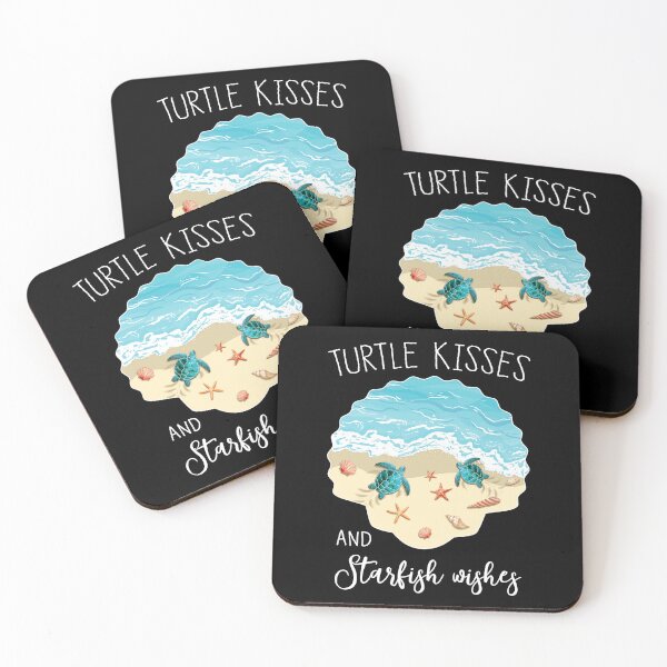 Item preview, Cute Turtle Kisses Ocean Sea Turtles Lover Starfish Beach Protector designed and sold by tuanitus.
