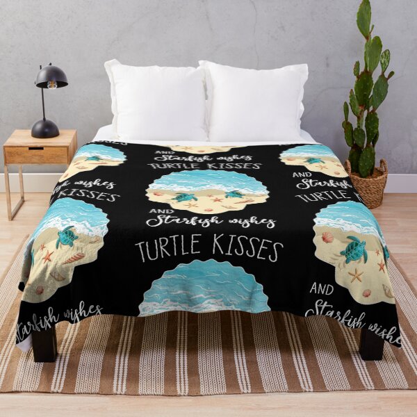 Item preview, Cute Turtle Kisses Ocean Sea Turtles Lover Starfish Beach Protector designed and sold by tuanitus.