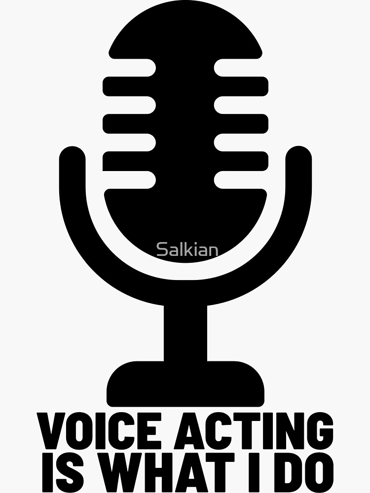 "Voice Over Artist design 30" Sticker by Salkian Redbubble