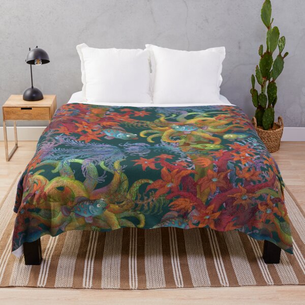 Item preview, Coral reef. Fish, corals, aquatic plants designed and sold by fairytaleprints.