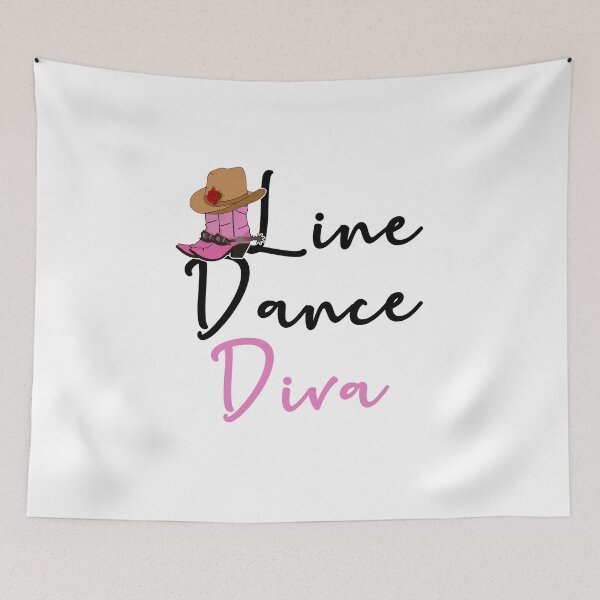 Item preview, Line Dance Diva Line Dancing Line Dancer Cowgirl designed and sold by theshirtinator.
